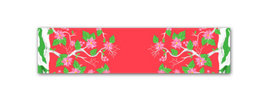 Seasonal Chinoiserie Table Runner, 2 Sizes Available, Holly Berry