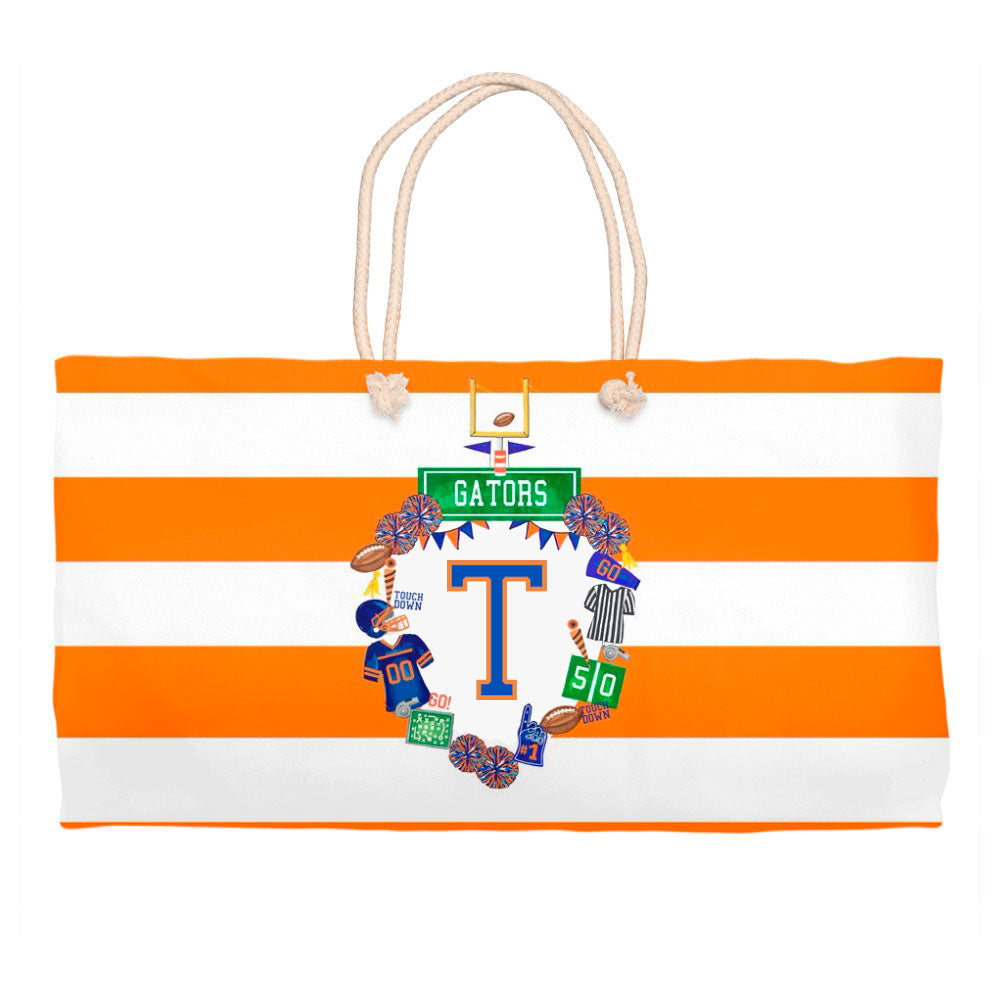 Design Your Own Football Crest in YOUR COLORS Personalized Crest Tote Bag