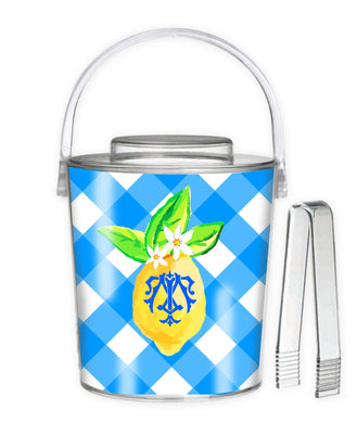Lovely Lemon, Grove Picnic, 3 Qt. Acrylic Ice Bucket