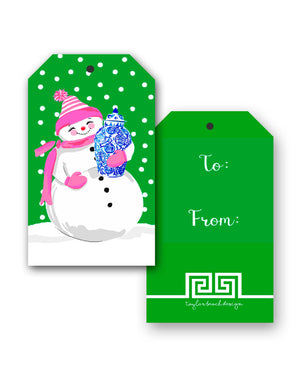 Snowoiserie Christmas Hang Tags