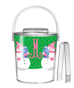 Snowoiserie Personalized Christmas Ice Bucket