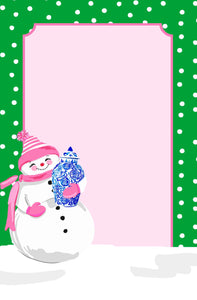 Snowoiserie Christmas Notepad, Multiple Sizes Available