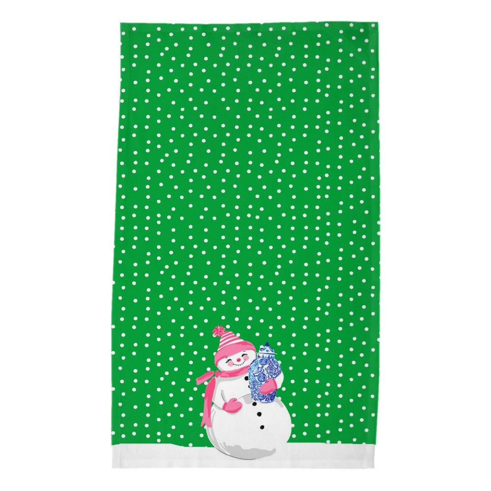 Snowoiserie Christmas Poly Twill Tea Towels, Set of 2