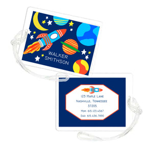 You're a Blast Outer Space Personalized Laminated Bag Tag