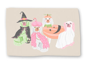 Spooky Staffies Halloween Lightweight Cotton Rug