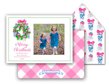 Load image into Gallery viewer, Chinoiserie Christmas Personalized Photo Holiday Card, 5&quot; x 7&quot; A7 Size