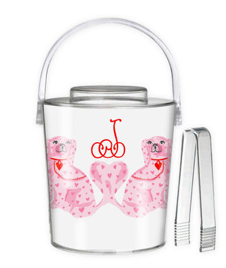 StaffHEARTshire Spaniels Personalized Valentine's Ice Bucket