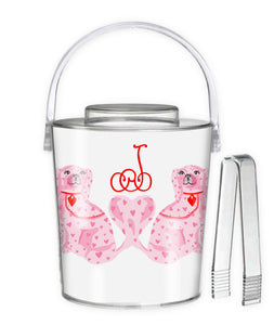 StaffHEARTshire Spaniels Personalized Valentine's Ice Bucket