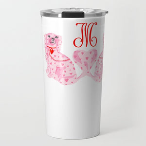 StaffHEARTshire Dogs Personalized Valentine's Travel Tumbler