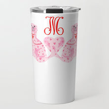 Load image into Gallery viewer, StaffHEARTshire Dogs Personalized Valentine&#39;s Travel Tumbler