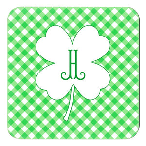 Gingham & Green Personalized St. Patrick's Day Cork Backed Coasters - Set of 4