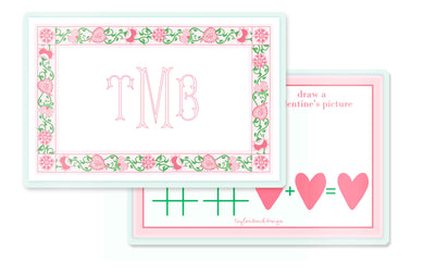 Sweetheart Suzani, Pink, Children's Personalized Laminated Placemat