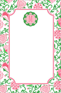 Sweetheart Suzani, Pink, Personalized Notepad, Multiple Sizes Available