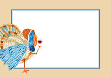 Load image into Gallery viewer, Tipsy Turkeys Thanksgiving Tented Place Cards