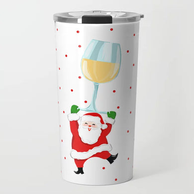 *IN STOCK* Tipsy and Bright Christmas Travel Tumbler, White Wine