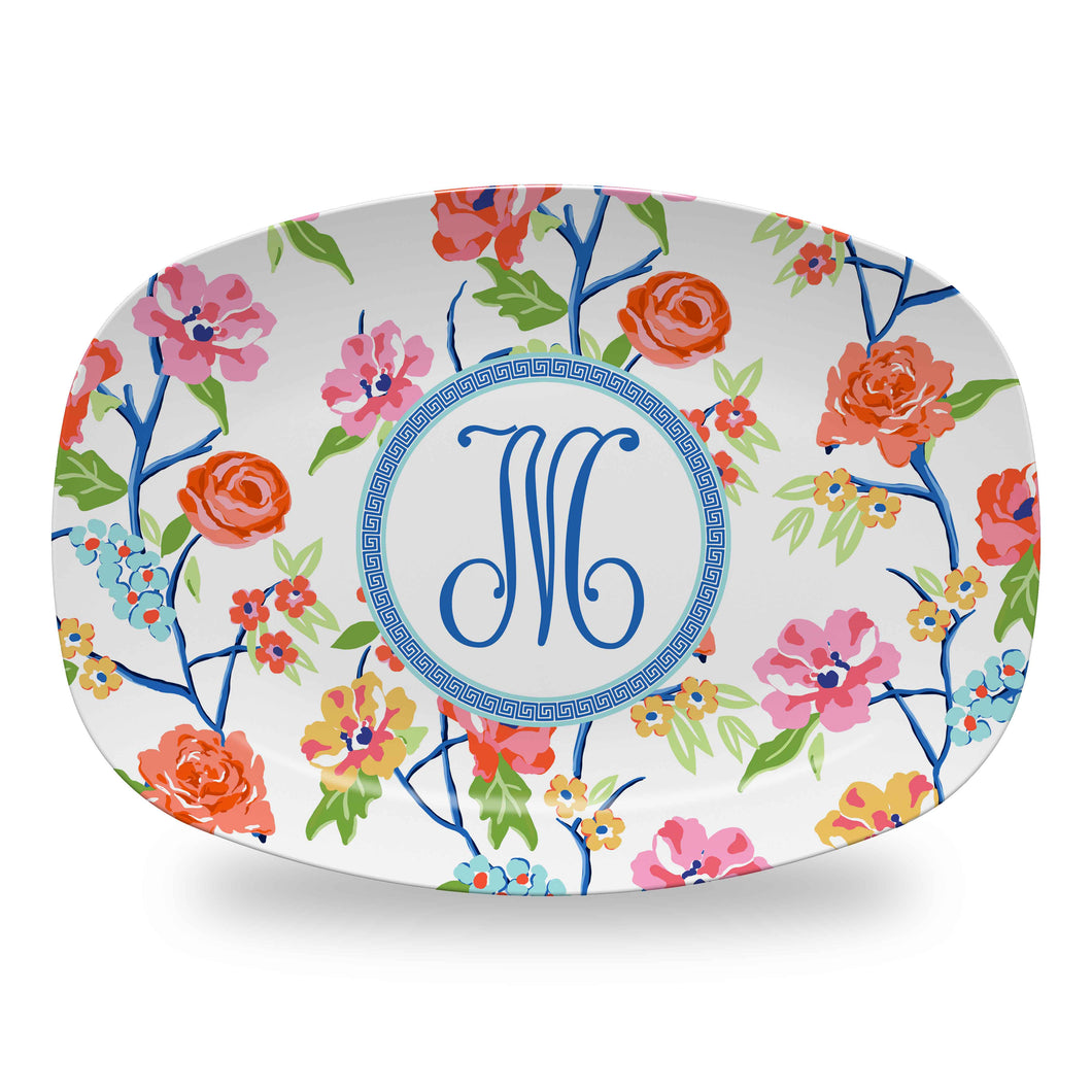 Conservatory Garden Personalized Melamine Platter