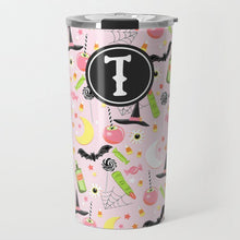 Load image into Gallery viewer, Happy Haunts Halloween Personalized - Travel Tumbler, Taffy