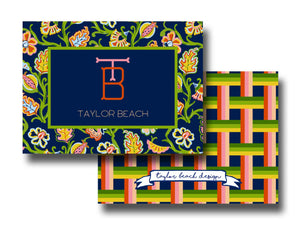 Jacobean Sky Personalized Gift Tag Calling Cards