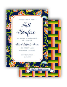 Jacobean Sky Invitation
