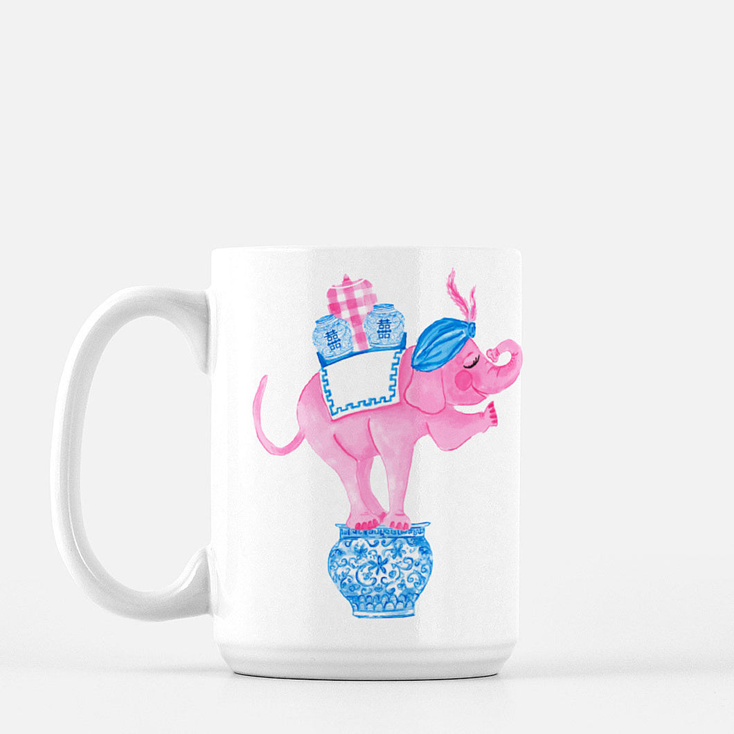 Trunk of Lovin' Elephant Valentine's Porcelain Mug
