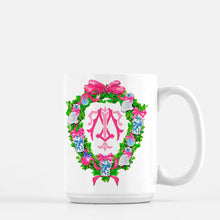 Load image into Gallery viewer, Chinoiserie Christmas Crest Personalized Holiday Mug