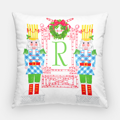 Nutcracker Sweet Holiday Personalized Pillow Cover, Snowfall