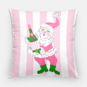 Prosecc-Ho-Ho-Ho Santa Christmas Pillow Cover, 20"x20"