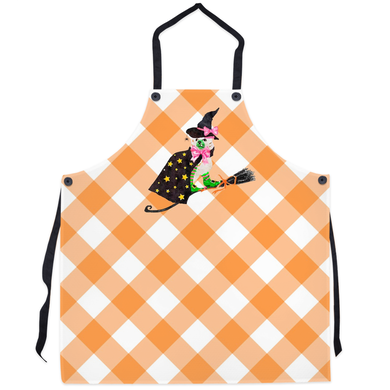 Staffie Witch Halloween Apron