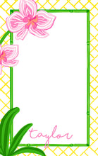 Load image into Gallery viewer, Pink Orchid Personalized Notepad, Multiple Sizes Available