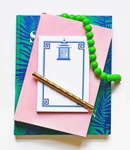 Load image into Gallery viewer, Royal Pagoda, Sapphire, Personalized Notepad Multiple Sizes Available